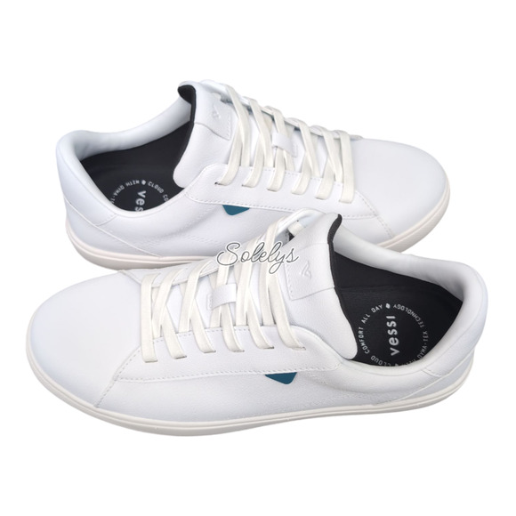 Vessi Soho 2 Mens 9 Ivory White Low Top Waterproof Vegan Leather Casual Sneaker - Picture 12 of 12